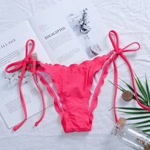 {NWT) Hot Pink Tie Bikini Bottom! 👙
